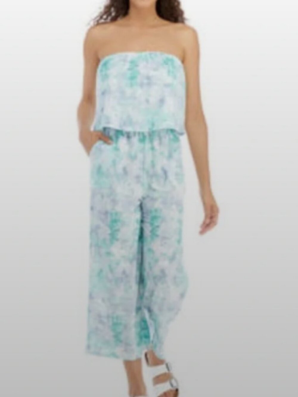 Bebop Strapless Tie Dye Jumpsuit • NWT